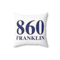 860 Franklin Spun Polyester Square Pillow