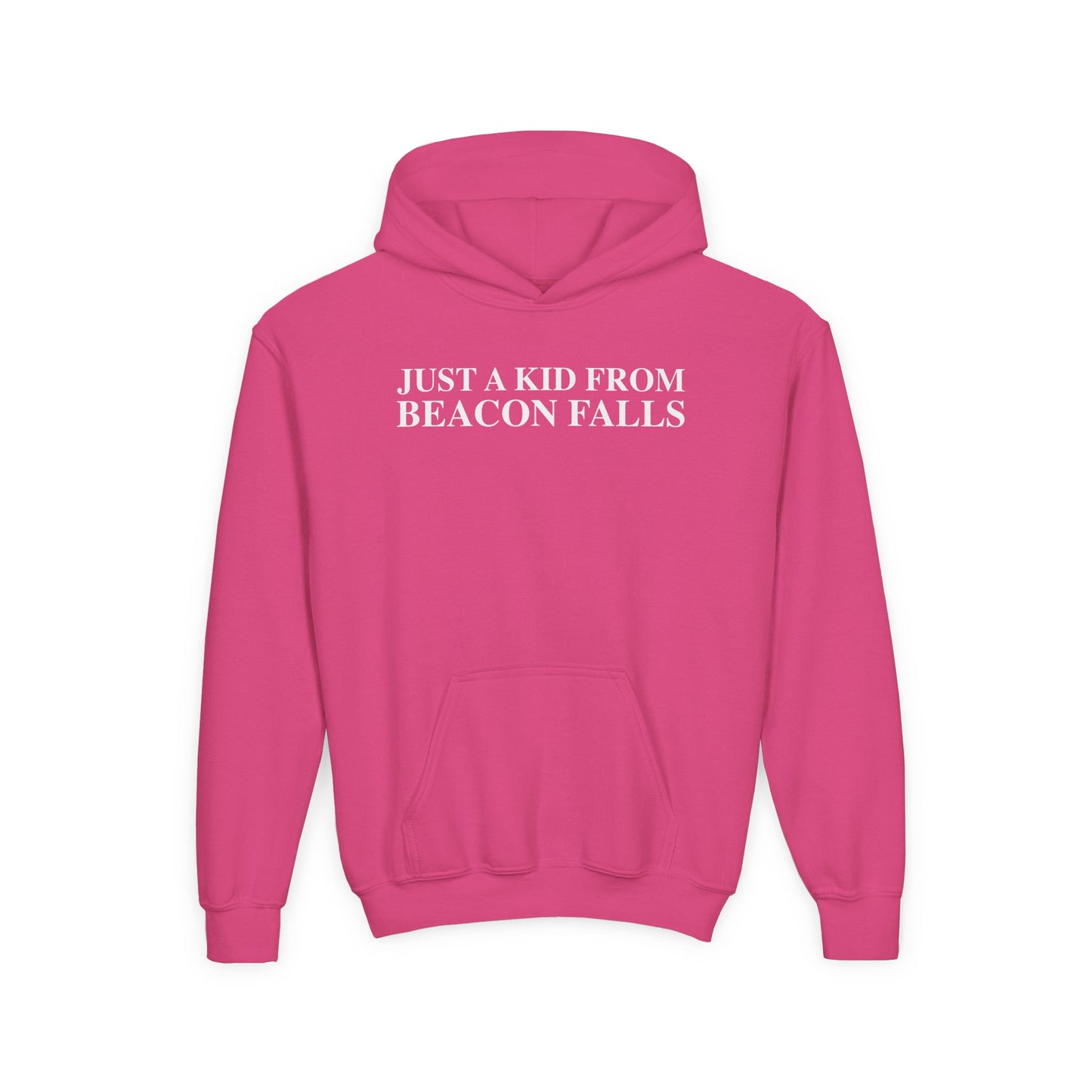 Just a kid from Beacon Falls Youth Heavy Blend Hooded Sweatshirt