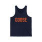 Goose Zip Code - Orange & Green Unisex Jersey Tank Top