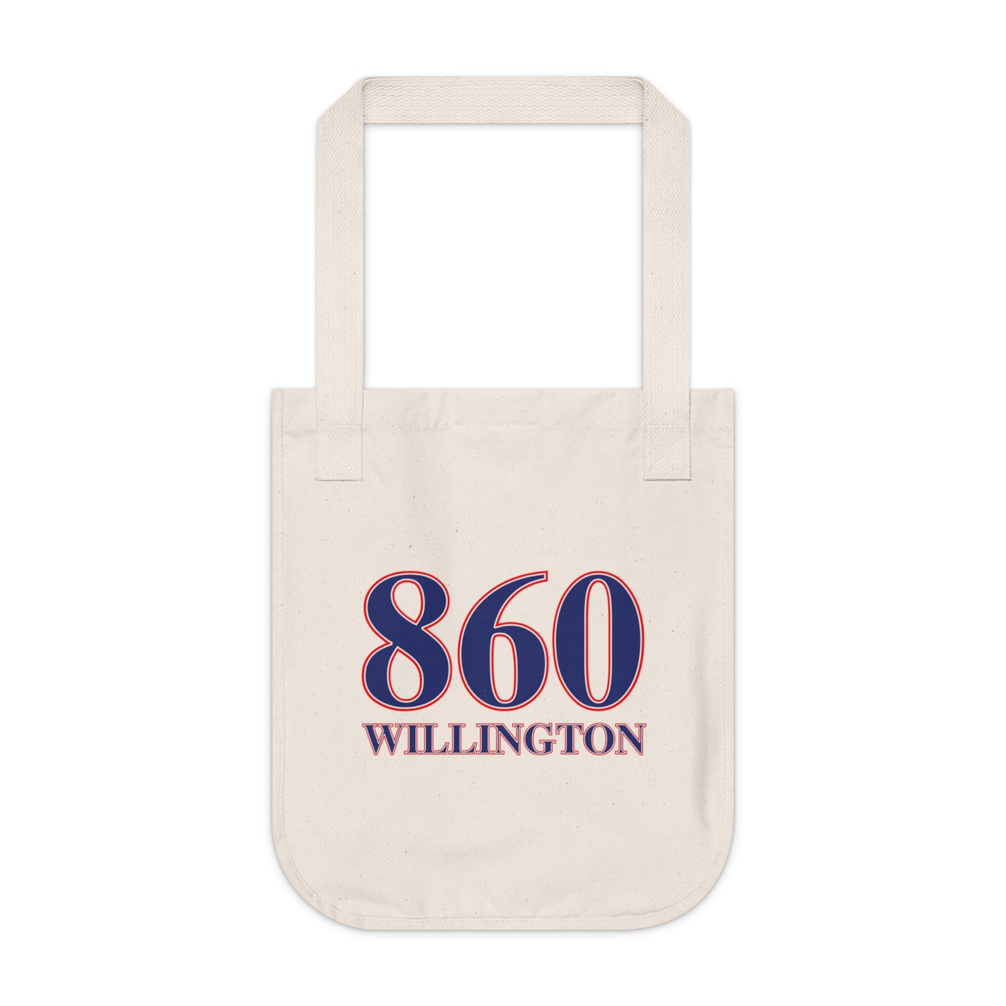 860 Willington, Red, White & Blue Organic Canvas Tote Bag