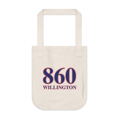 860 Willington, Red, White & Blue Organic Canvas Tote Bag