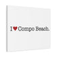 I Heart Compo Beach. Matte Canvas, Stretched, 1.25"