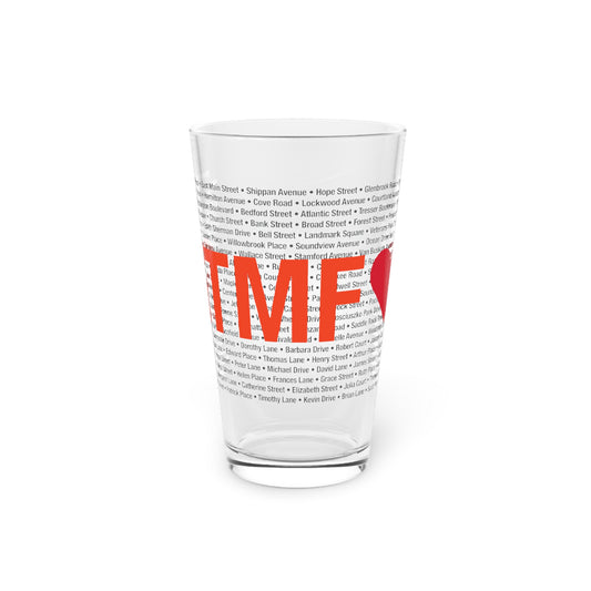 Stamford Love Pint Glass, 16oz
