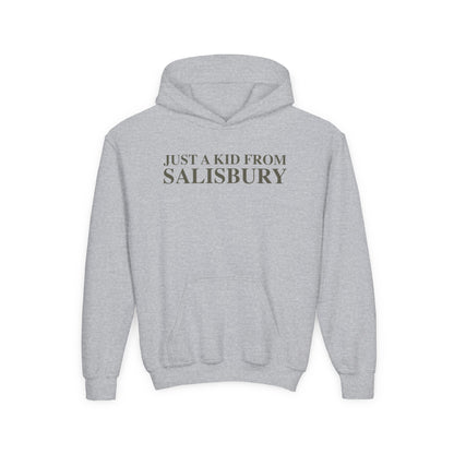 Just a kid from Salisbury Youth Heavy Blend Hooded Sweatshirt