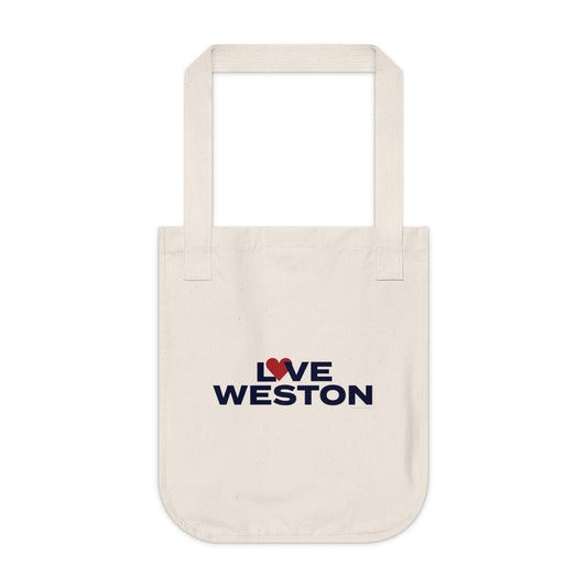 Love Weston Organic Canvas Tote Bag