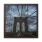 In the middle of the bridge Gallery Canvas Wraps, Square Frame