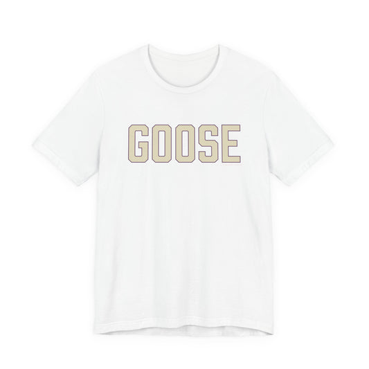 Goose Zip Code Cream & Purple Unisex Jersey Short Sleeve T-Shirt