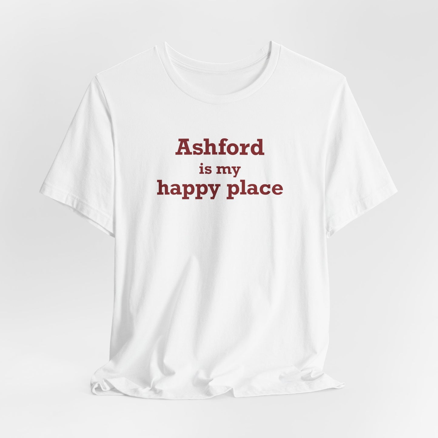 Ashford is My Happy Place Unisex Jersey Short Sleeve T-Shirt