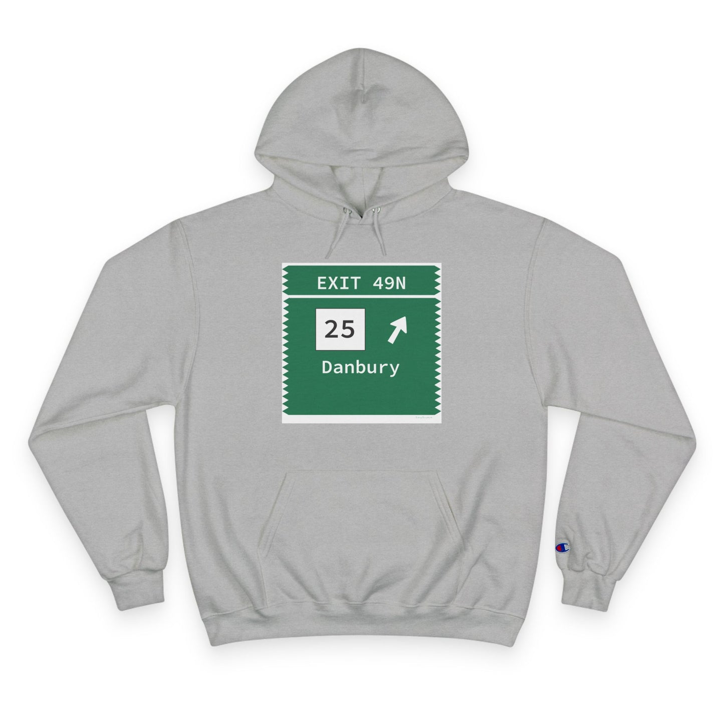 Vintage Merritt Parkway Exit 49N Sign Champion Hoodie