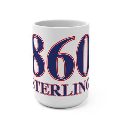 860 Sterling Red, White & Blue Mug 15oz