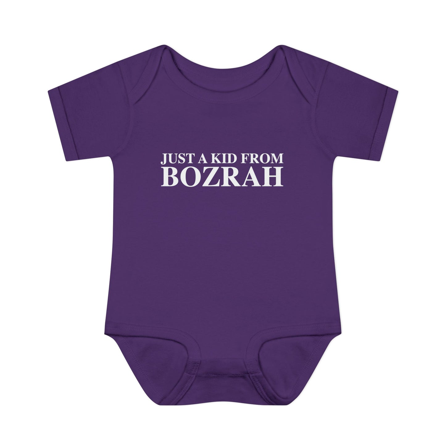 Just a kid from Bozrah Infant Baby Rib Bodysuit