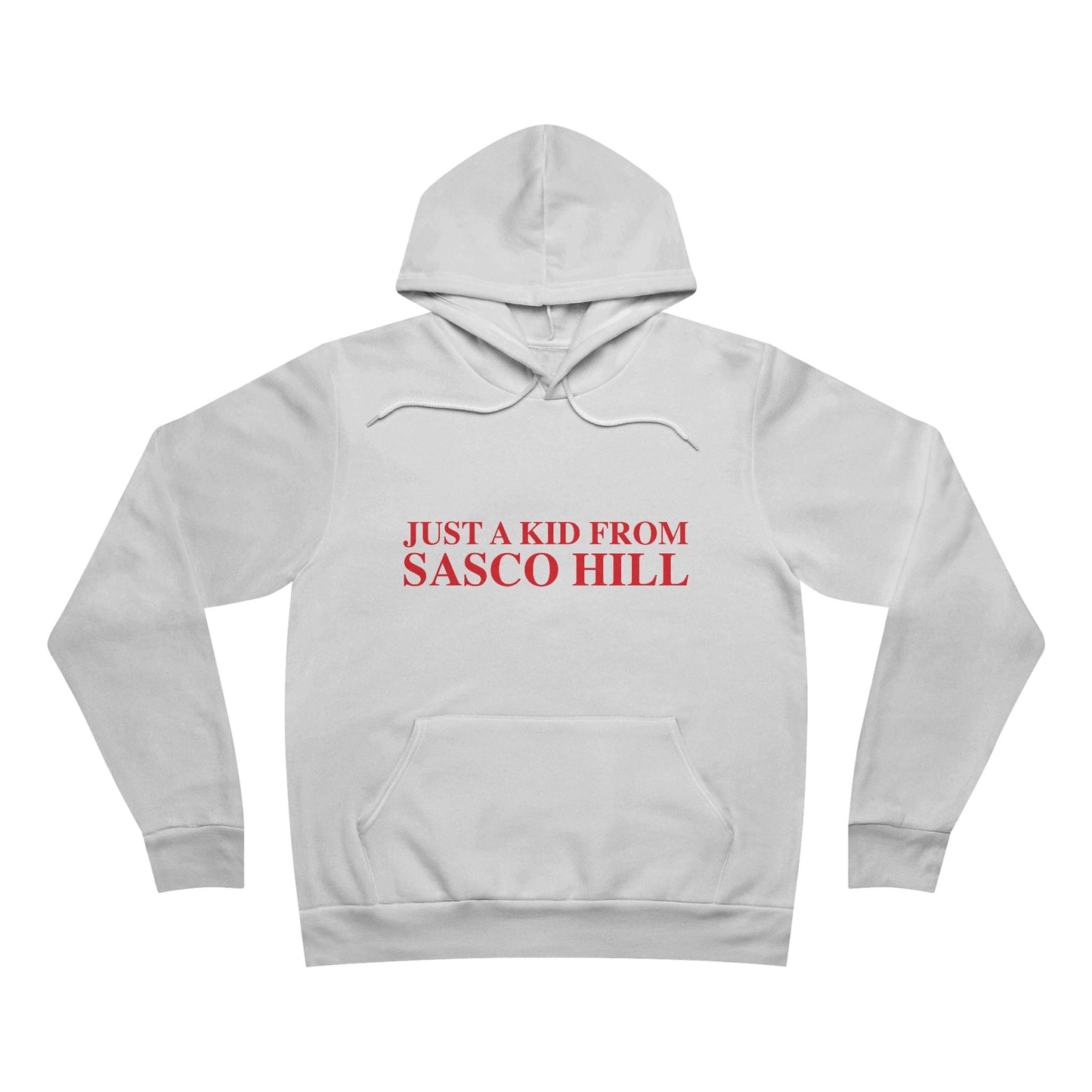 Just a kid from Sasco Hill Unisex Sponge Fleece Pullover Hoodie