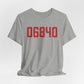 06840 New Canaan Connecticut Zip Code Unisex Jersey Short Sleeve T-Shirt