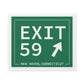Vintage Exit 59 WCP Sign Matte Canvas, Stretched, 1.25"