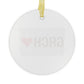 Greenwich Love Glass Ornaments