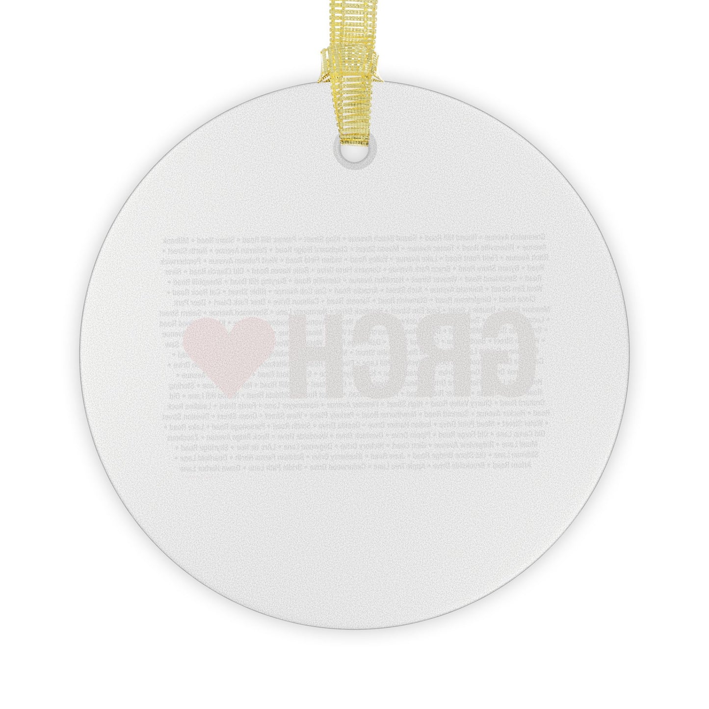 Greenwich Love Glass Ornaments