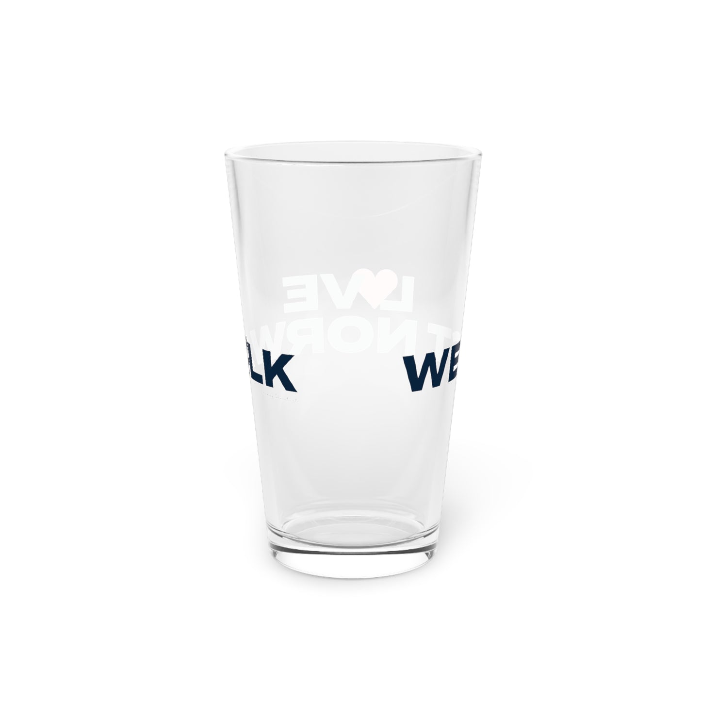 Love West Norwalk Pint Glass, 16oz
