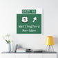 Vintage WCP Exit 66 Sign Matte Canvas, Stretched, 1.25"