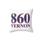 860 Vernon Red, White & Blue  Spun Polyester Square Pillow