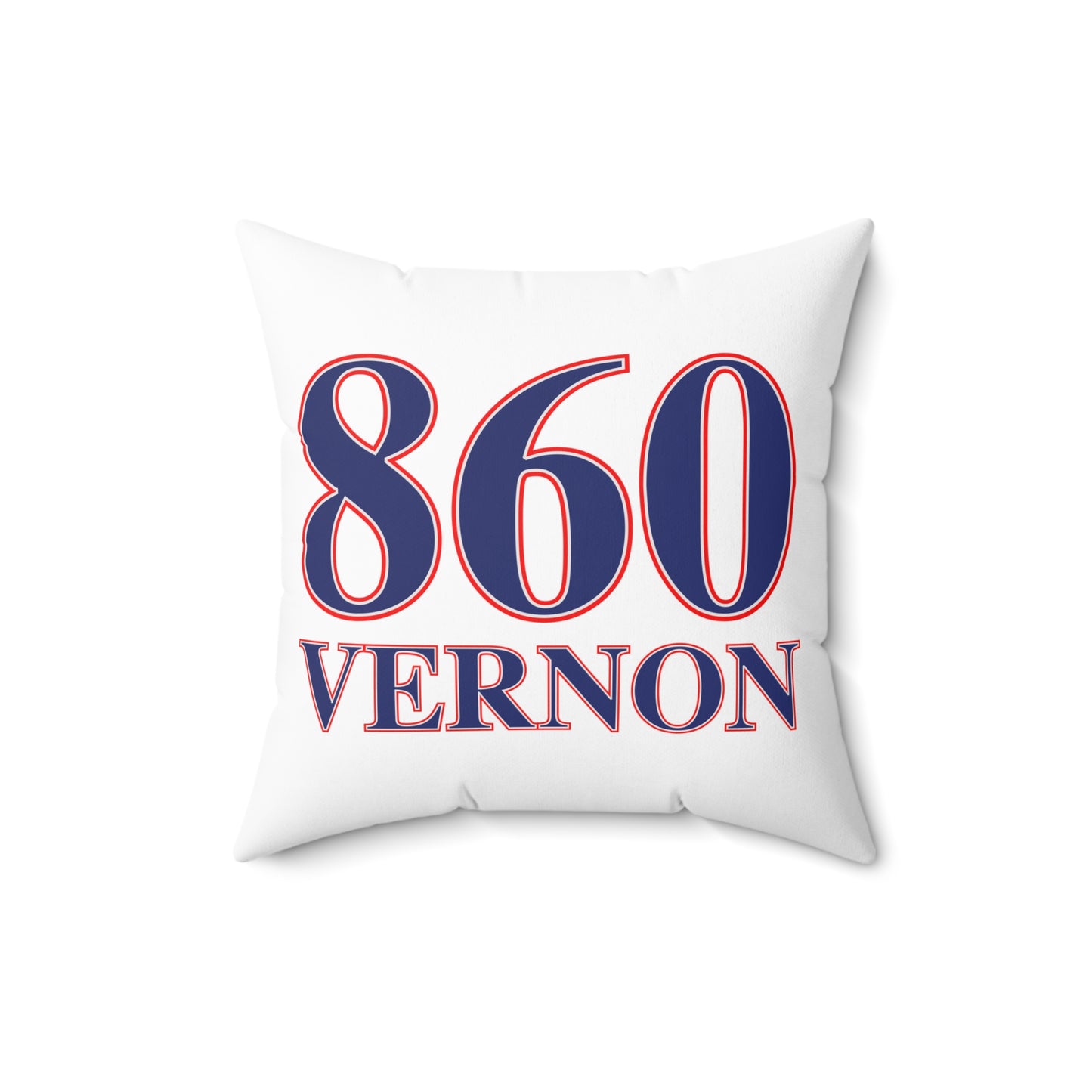 860 Vernon Red, White & Blue  Spun Polyester Square Pillow