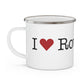 I Heart Rowayton. Enamel Camping Mug