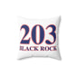 203 Black Rock Red White & Blue Spun Polyester Square Pillow