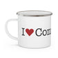 I Heart Connecticut. Enamel Camping Mug