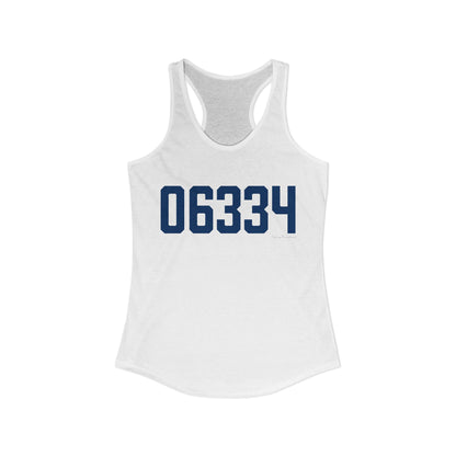 06334 Bozrah Connecticut Zip Code Women's Ideal Racerback Tank Top