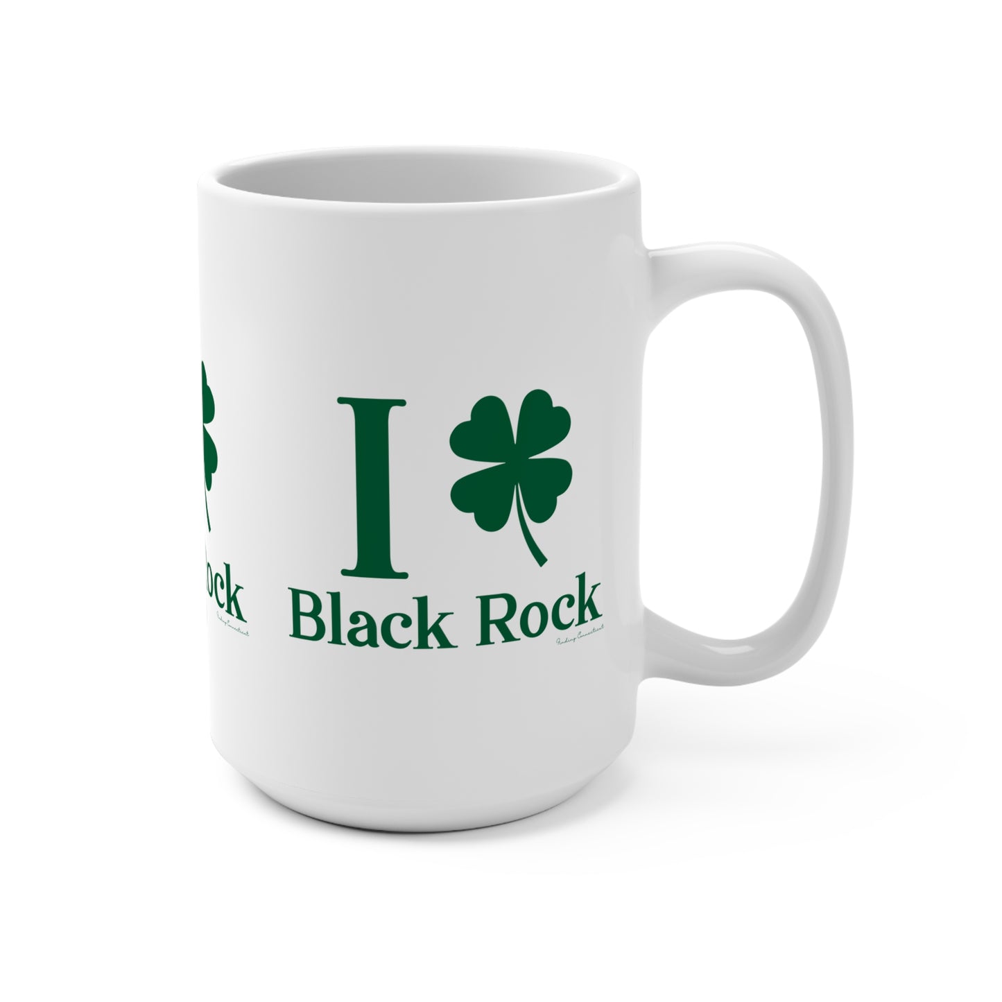 I Clover Black Rock Mug 15oz