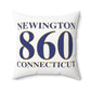 Newington 860 Connecticut Polyester Square Pillow