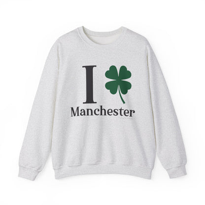 I Clover Manchester Unisex Heavy Blend™ Crewneck Sweatshirt