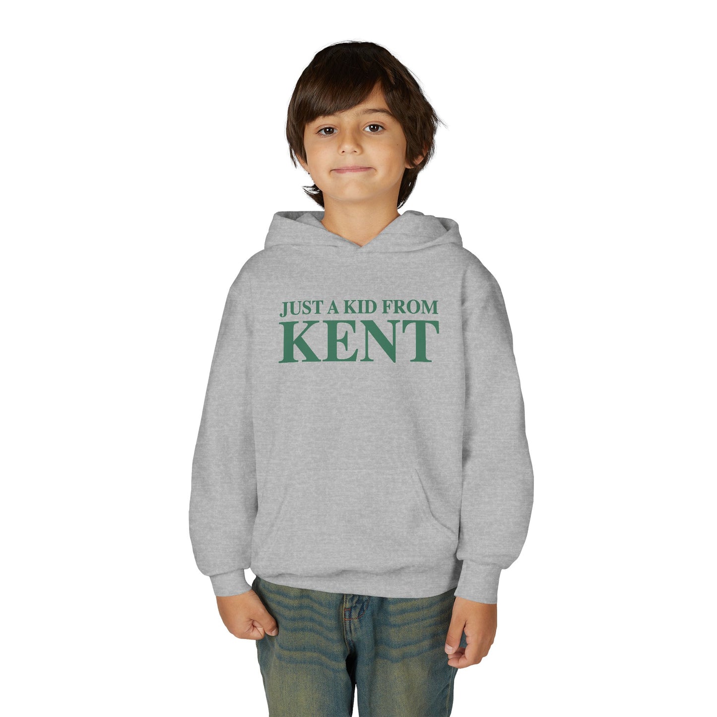 Just a kid from Kent Youth Heavy Blend Hooded Sweatshirt