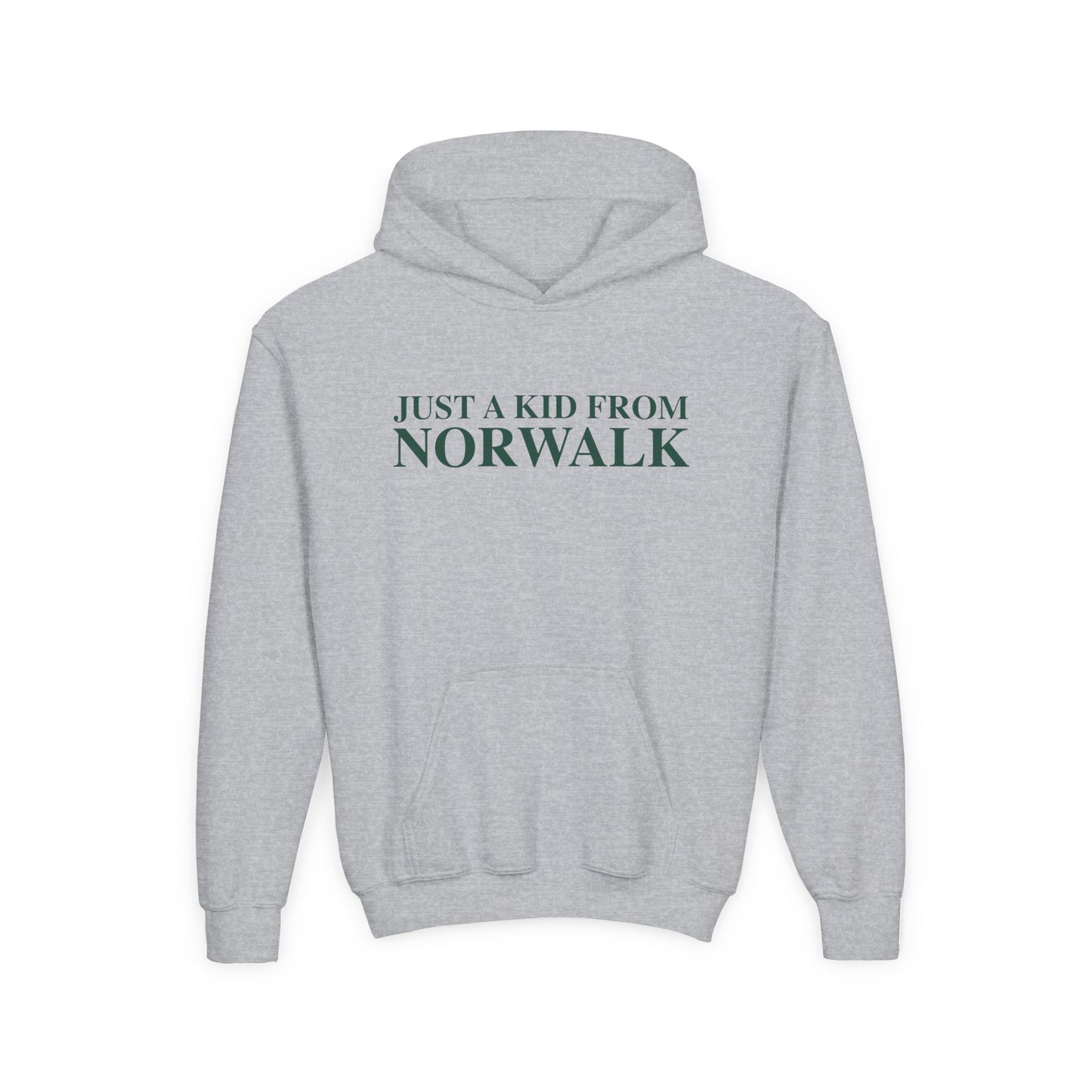 Just a kid from Norwalk Youth Heavy Blend Hooded Sweatshirt