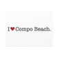 I Heart Compo Beach. Matte Canvas, Stretched, 1.25"