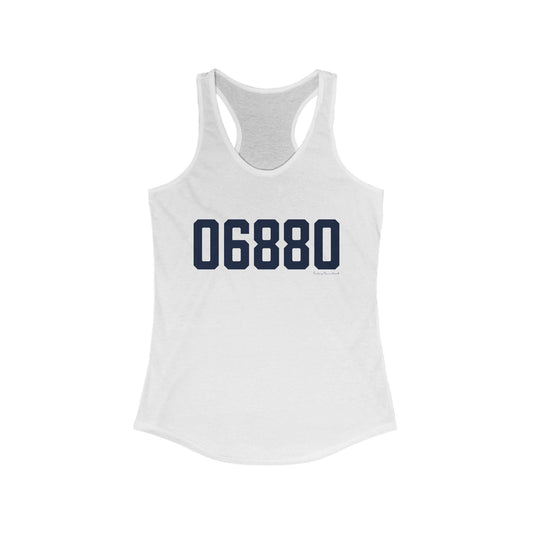 06880 Westport Connecticut Zip Code Women's Ideal Racerback Tank Top