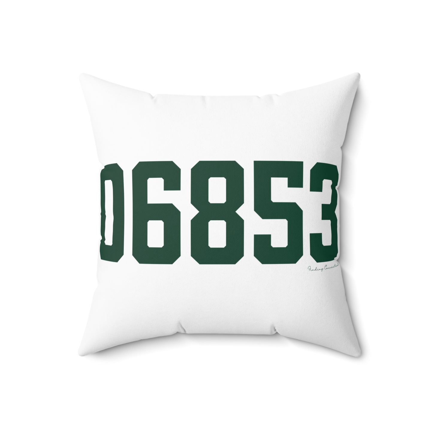 06853 Norwalk Connecticut Zip Code Spun Polyester Square Pillow