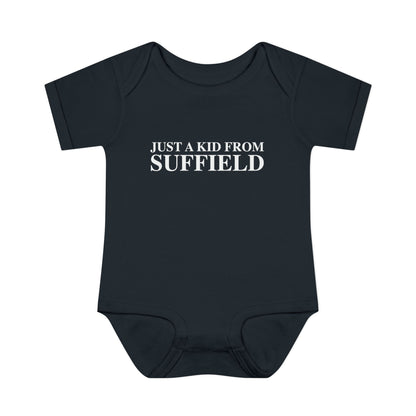 Just a kid from Suffield Infant Baby Rib Bodysuit