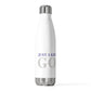 Just a kid listening to Goose - Gray & Purple 20oz Insulated Bottle
