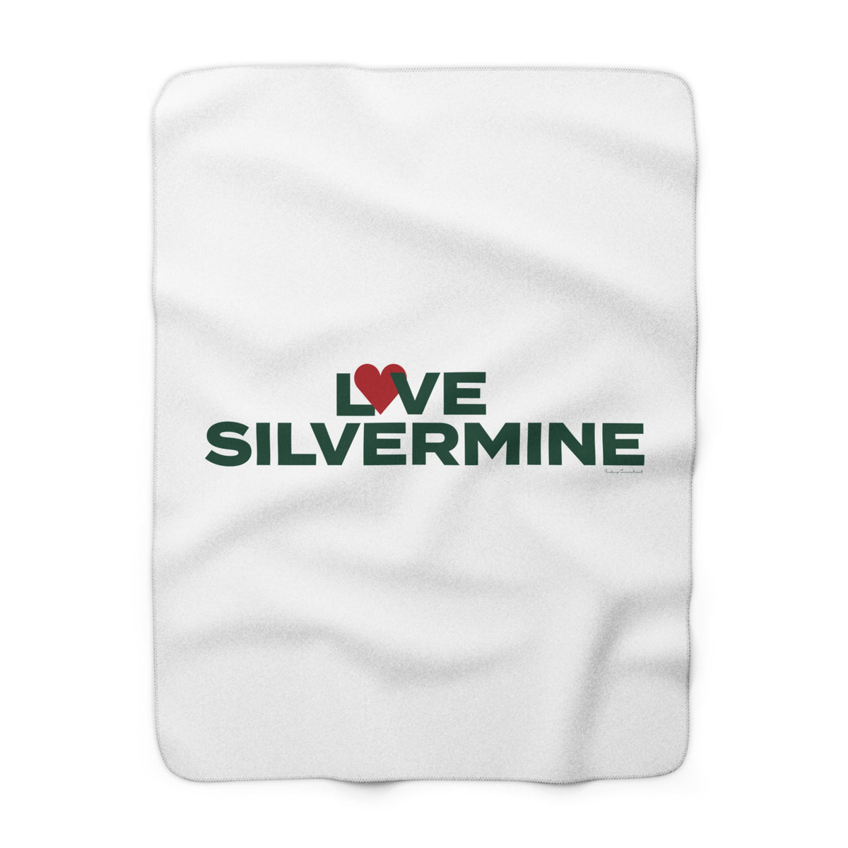 Love Silvermine Sherpa Fleece Blanket