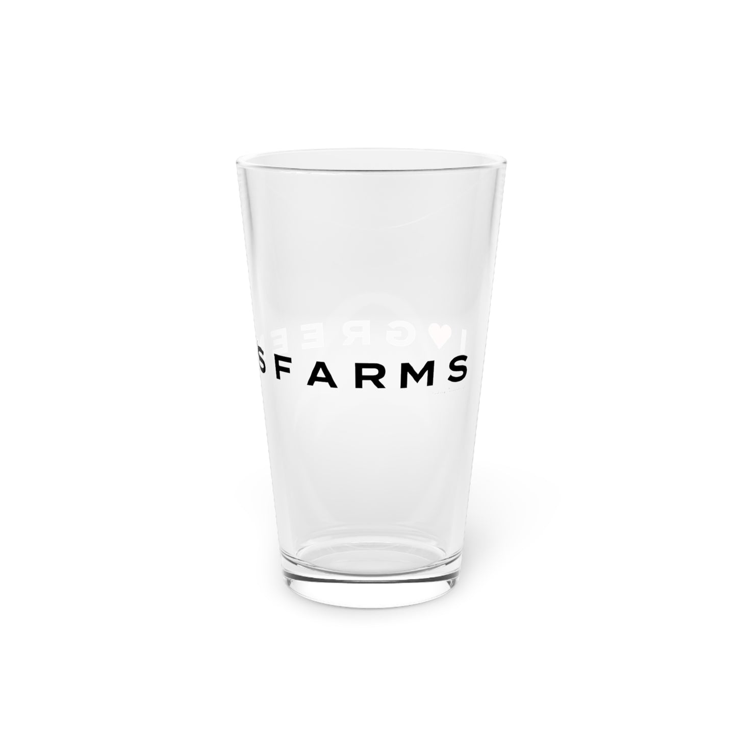 Greens Farms Vision Pint Glass, 16oz
