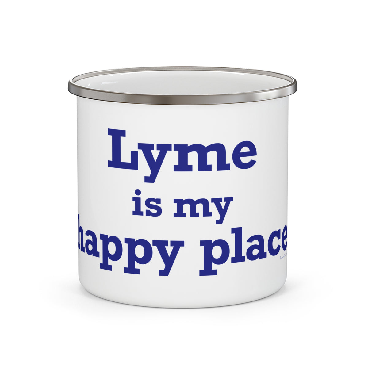 Lyme is My Happy Place Enamel Camping Mug