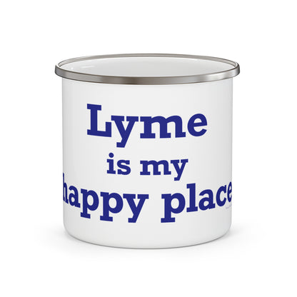 Lyme is My Happy Place Enamel Camping Mug