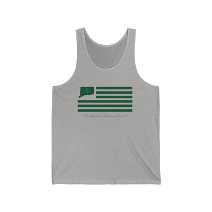 Guilford Connecticut St Patrick’s Day Flag Unisex Jersey Tank Top