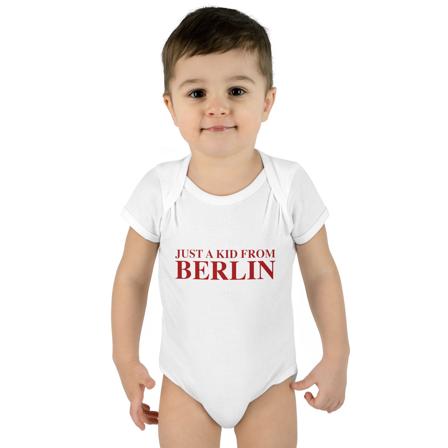 Just a kid from Berlin Infant Baby Rib Bodysuit