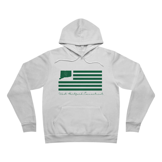 West Hartford Connecticut St Patrick’s Day Flag Unisex Sponge Fleece Pullover Hoodie