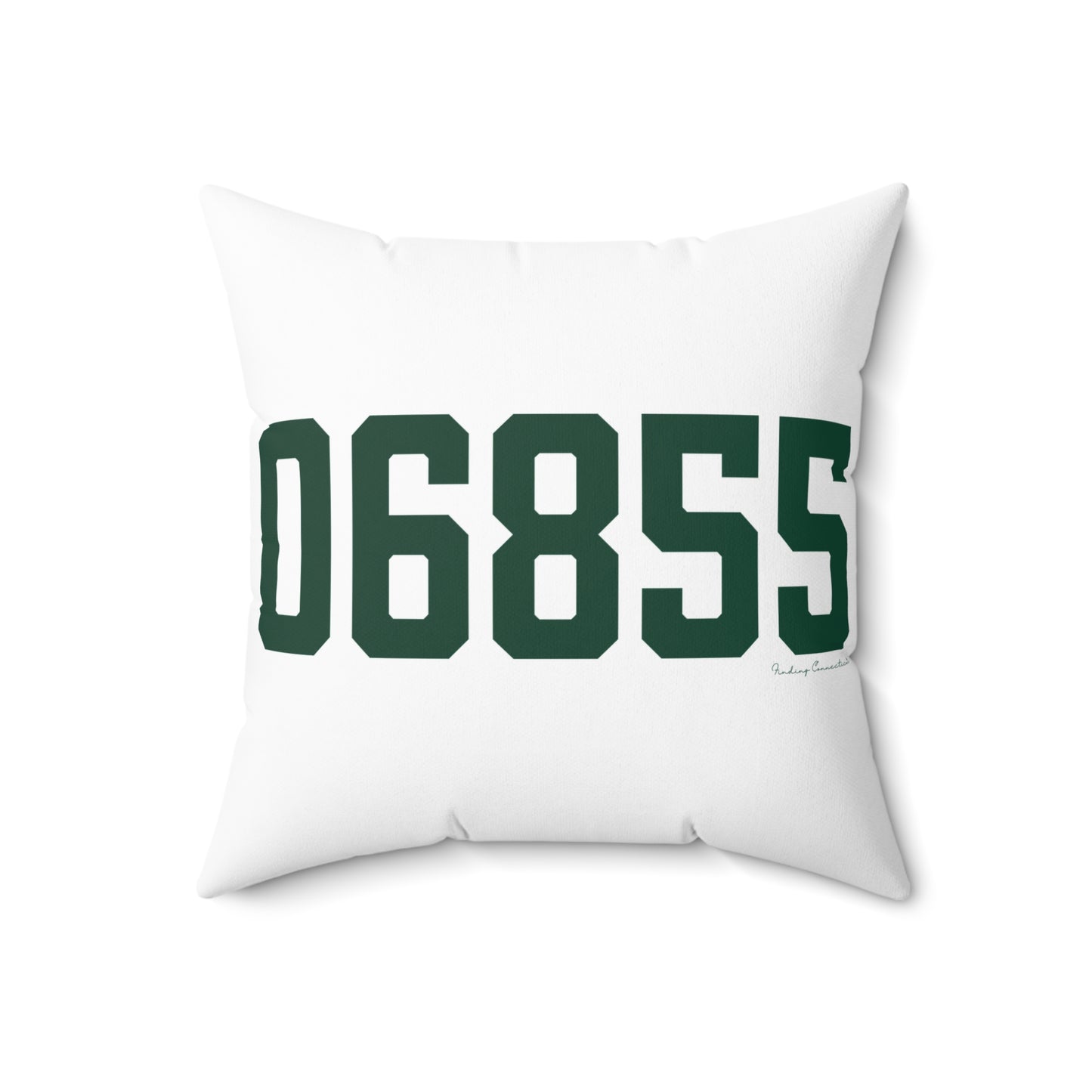 06855 Norwalk Connecticut Zip Code Spun Polyester Square Pillow