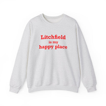 Litchfield Is My Happy Place Unisex Heavy Blend™ Crewneck Sweatshirt