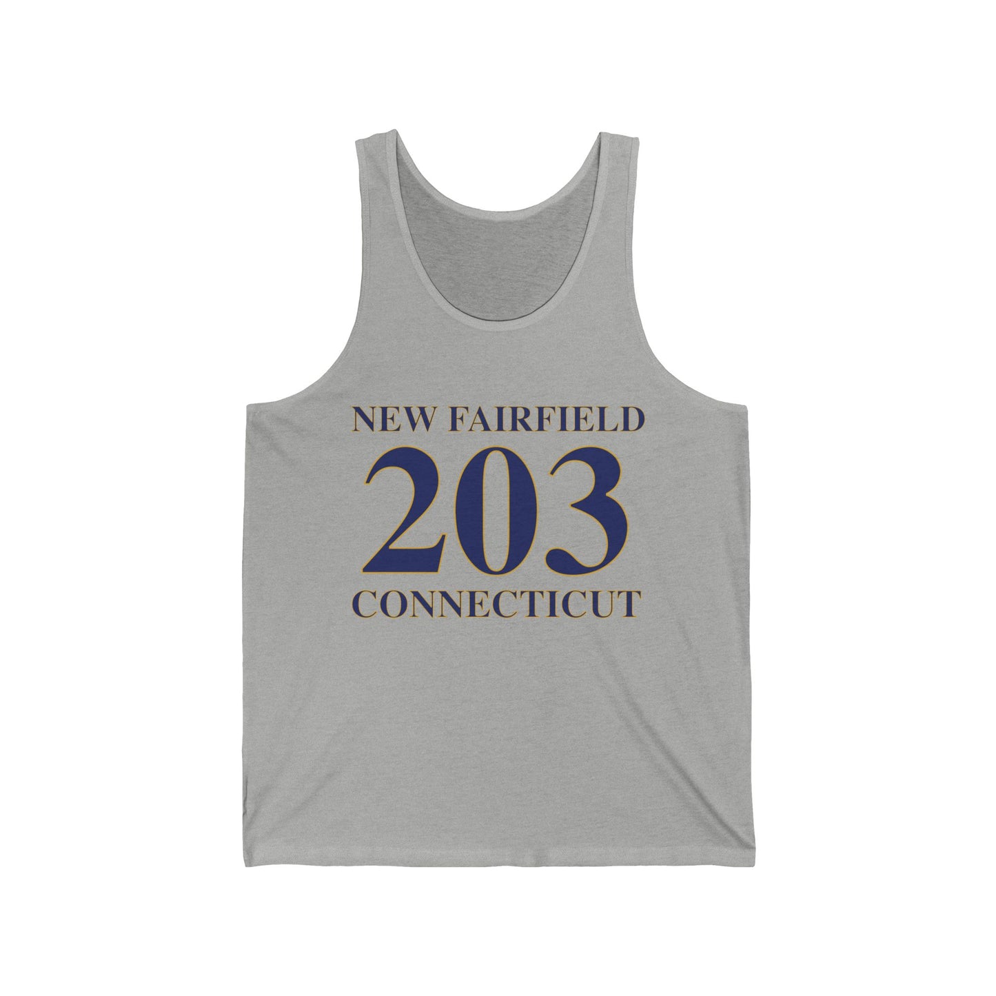 New Fairfield 203 Connecticut Unisex Jersey Tank Top