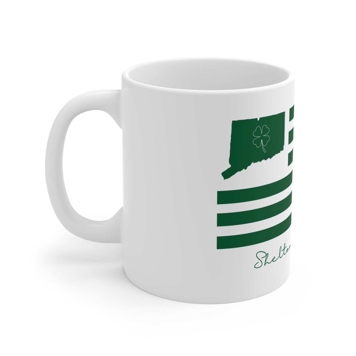 Shelton Connecticut St Patrick’s Day Flag Mug 11oz