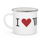I Heart Wilton. Enamel Camping Mug